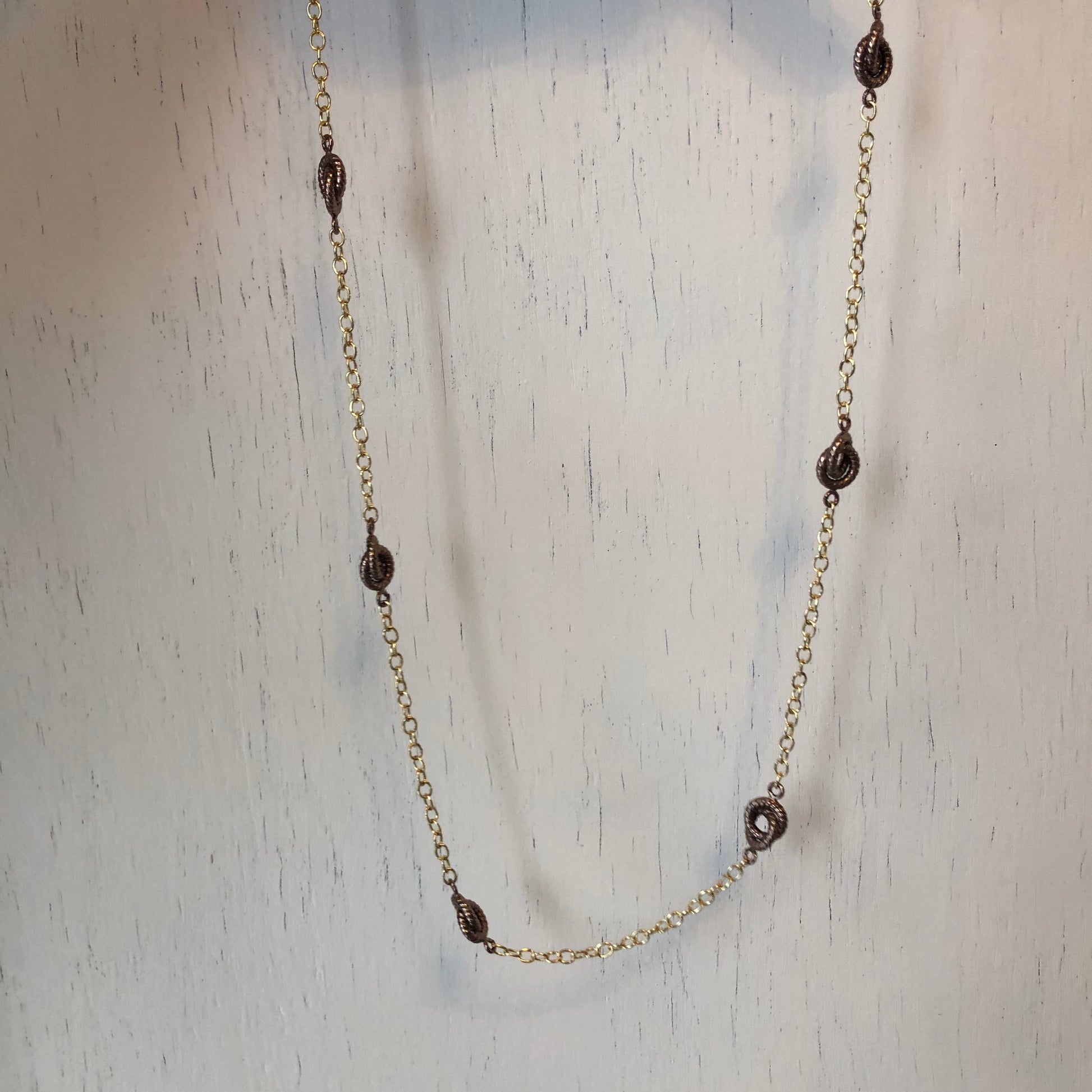 14KT Yellow Gold + Chocolate Link Necklace Chain 24", 14KT Yellow Gold + Chocolate Link Necklace Chain 24" - Legacy Saint Jewelry