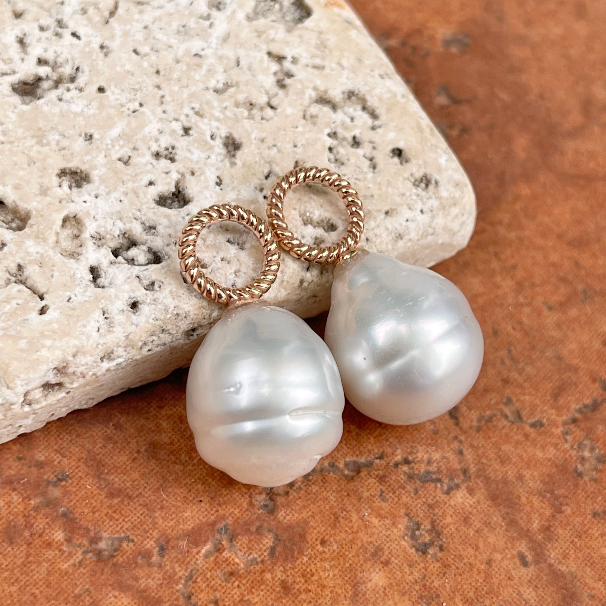 MILANO Natural Freshwater Pearl Earrings – HACKNEY NINE