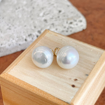 10KT Yellow Gold Paspaley South Sea Pearl Earring Charms 12mm