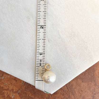 10KT Yellow Gold Paspaley South Sea Pearl Earring Charms 12mm