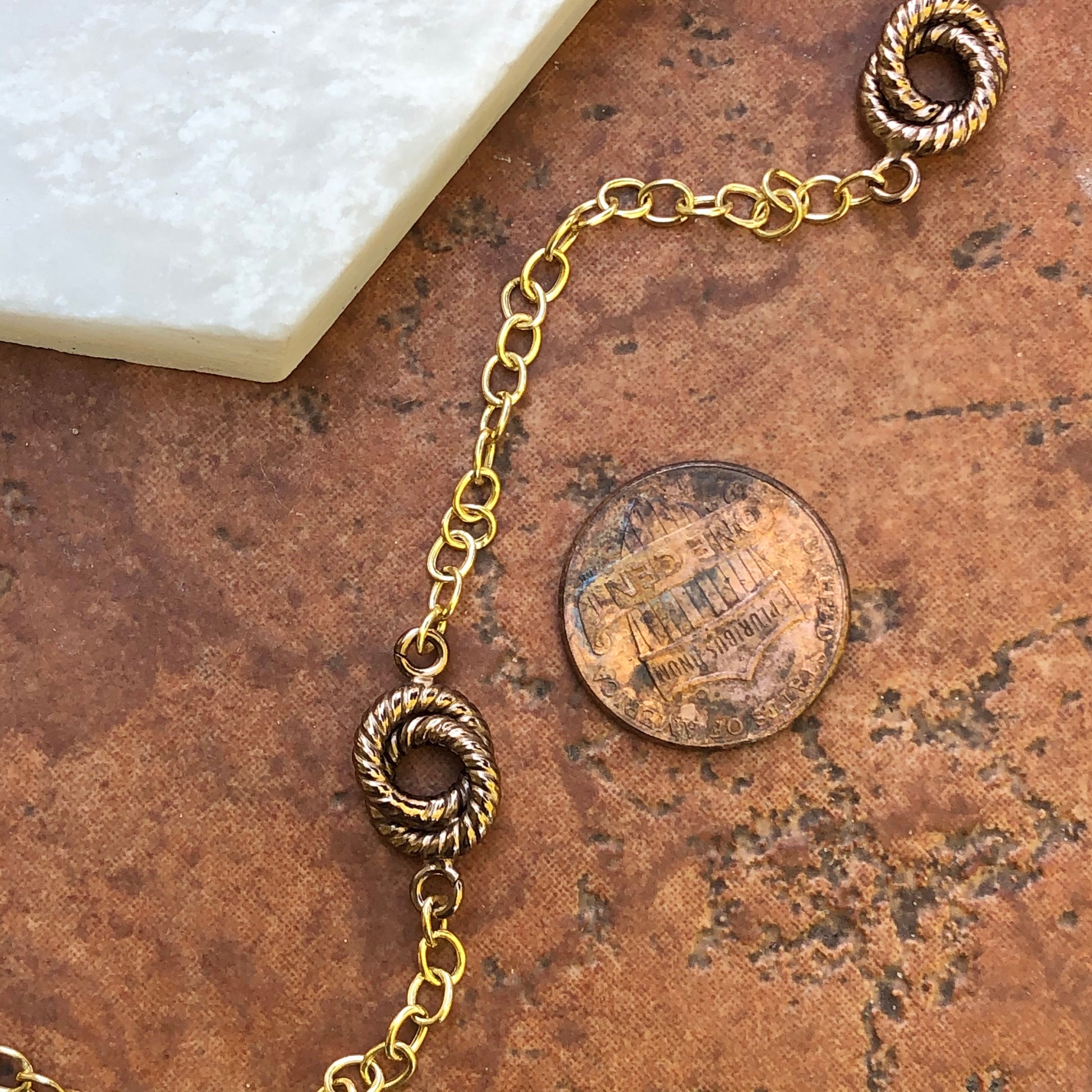 14KT Yellow Gold + Chocolate Link Necklace Chain 24", 14KT Yellow Gold + Chocolate Link Necklace Chain 24" - Legacy Saint Jewelry