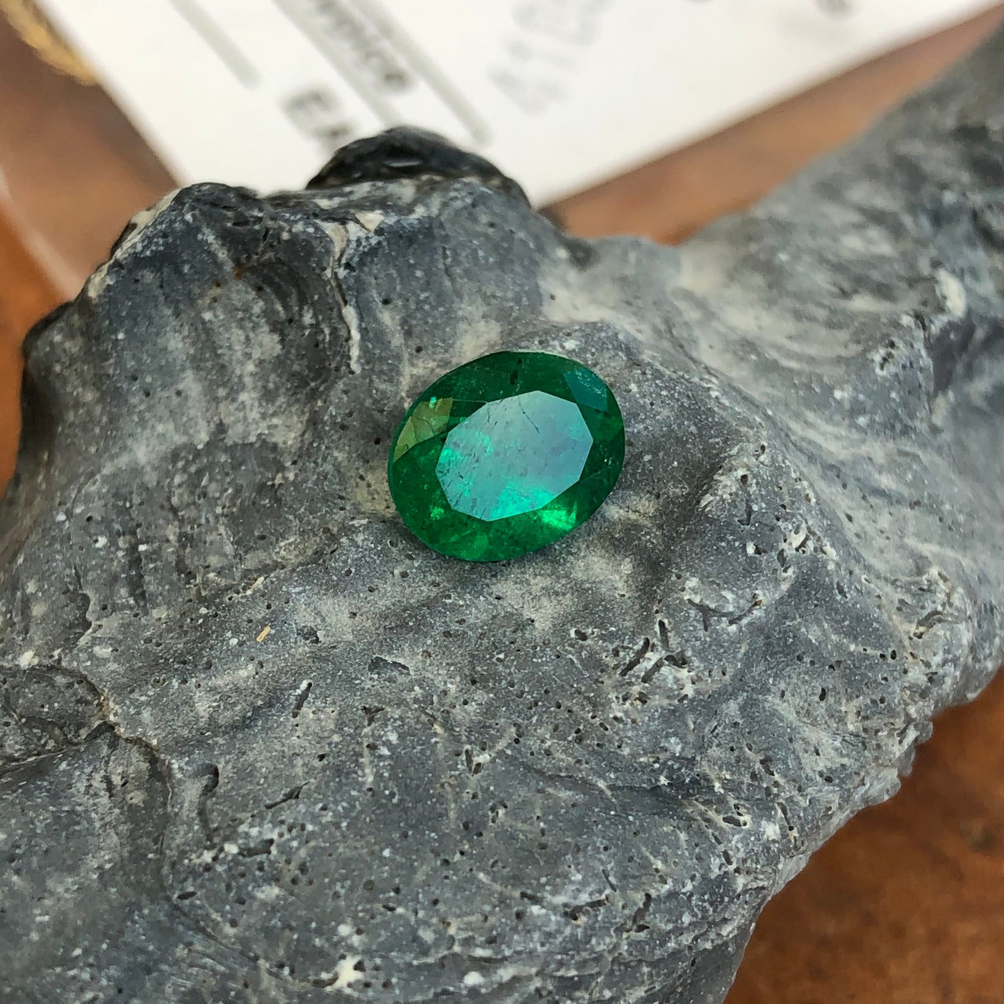 Colombian Oval Cut Faceted Loose Emerald 1.77 CT, Colombian Oval Cut Faceted Loose Emerald 1.77 CT - Legacy Saint Jewelry