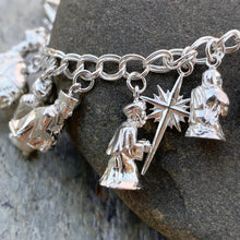 Load image into Gallery viewer, Sterling Silver Nativity 13 Charm Bracelet, Sterling Silver Nativity 13 Charm Bracelet - Legacy Saint Jewelry