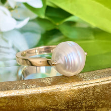 Load image into Gallery viewer, 14KT Yellow Gold 12mm Genuine Paspaley South Sea Pearl Unique Design Ring - LSJ