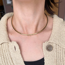 Load image into Gallery viewer, 14KT Yellow Gold Plated Open Collar Neck Wire Necklace