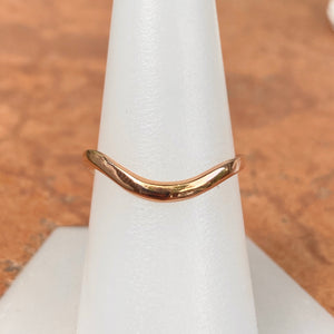 14KT Rose Gold Polished Wave Band Thumb Ring, 14KT Rose Gold Polished Wave Band Thumb Ring - Legacy Saint Jewelry