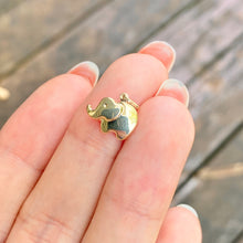 Load image into Gallery viewer, 14KT Yellow Gold 3D Mini Elephant Pendant Charm, 14KT Yellow Gold 3D Mini Elephant Pendant Charm - Legacy Saint Jewelry