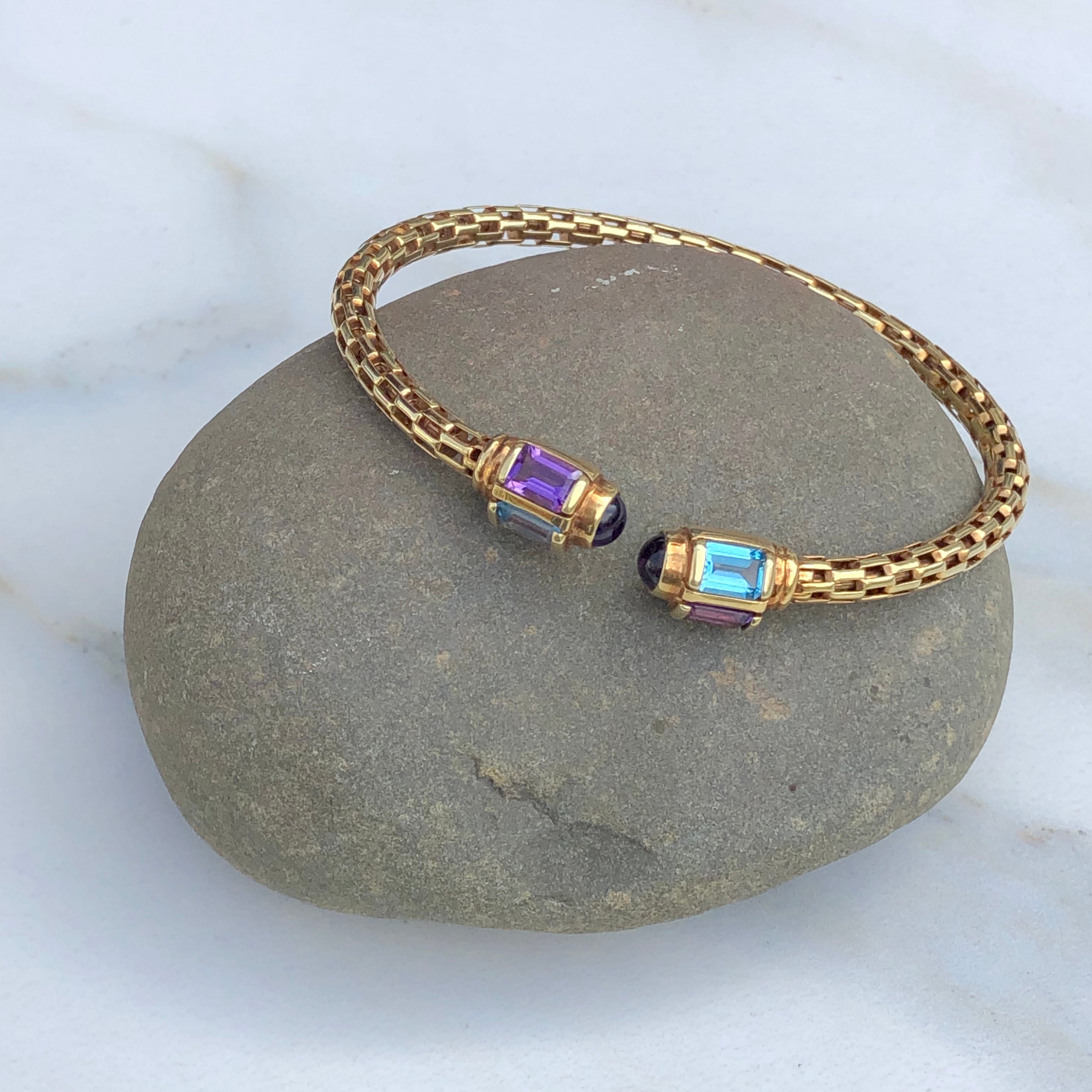 Amethyst bangle clearance bracelet