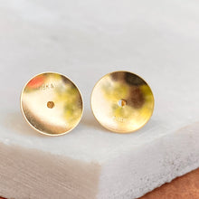Load image into Gallery viewer, 18KT Yellow Gold Tension Jumbo Heavy Tension Earrings Backs 10mm, 18KT Yellow Gold Tension Jumbo Heavy Tension Earrings Backs 10mm - Legacy Saint Jewelry