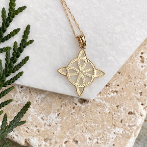14KT Yellow Gold Celtic Eternity Knot Chain Necklace, 14KT Yellow Gold Celtic Eternity Knot Chain Necklace - Legacy Saint Jewelry