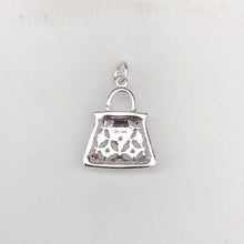 Load image into Gallery viewer, 14KT White Gold Pave Diamond Purse Handbag Vintage Inspired Pendant Charm, 14KT White Gold Pave Diamond Purse Handbag Vintage Inspired Pendant Charm - Legacy Saint Jewelry