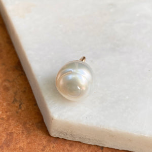 14KT Rose Gold 12mm Paspaley South Sea Pearl Simple Pendant Charm