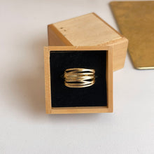 Load image into Gallery viewer, 14KT Yellow Gold Multi-Wire 10.75mm Cigar Band Ring