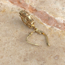 Load image into Gallery viewer, Estate 14KT Yellow Gold .30 CT Bezel Set Diamond Lever Back Earrings - Legacy Saint Jewelry