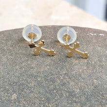 Load image into Gallery viewer, 14KT Yellow Gold Polished Cross Stud Earrings, 14KT Yellow Gold Polished Cross Stud Earrings - Legacy Saint Jewelry