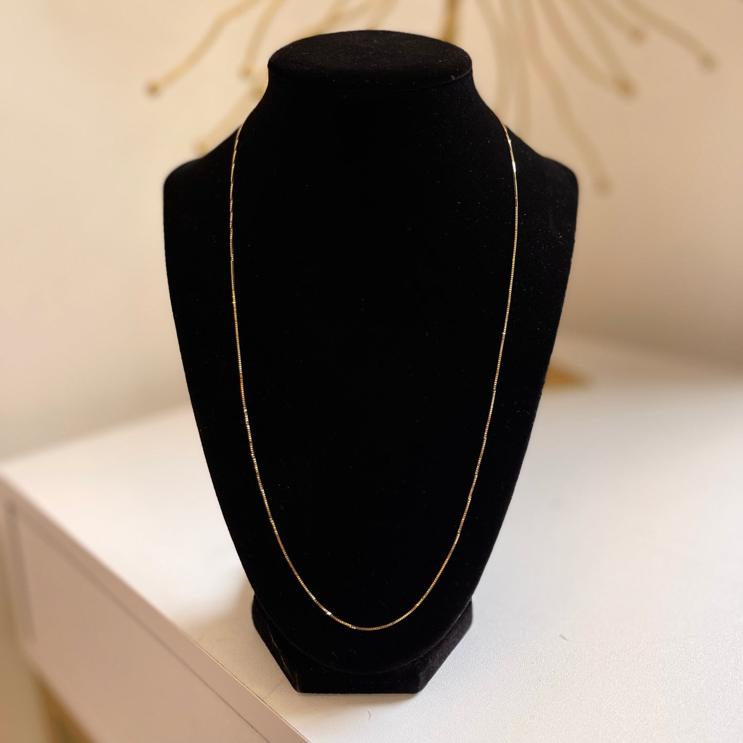 14KT Yellow Gold .70mm Box Chain Necklace