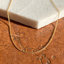 Load image into Gallery viewer, 14KT Yellow Gold Cable Chain Necklace .9mm, 14KT Yellow Gold Cable Chain Necklace .9mm - Legacy Saint Jewelry