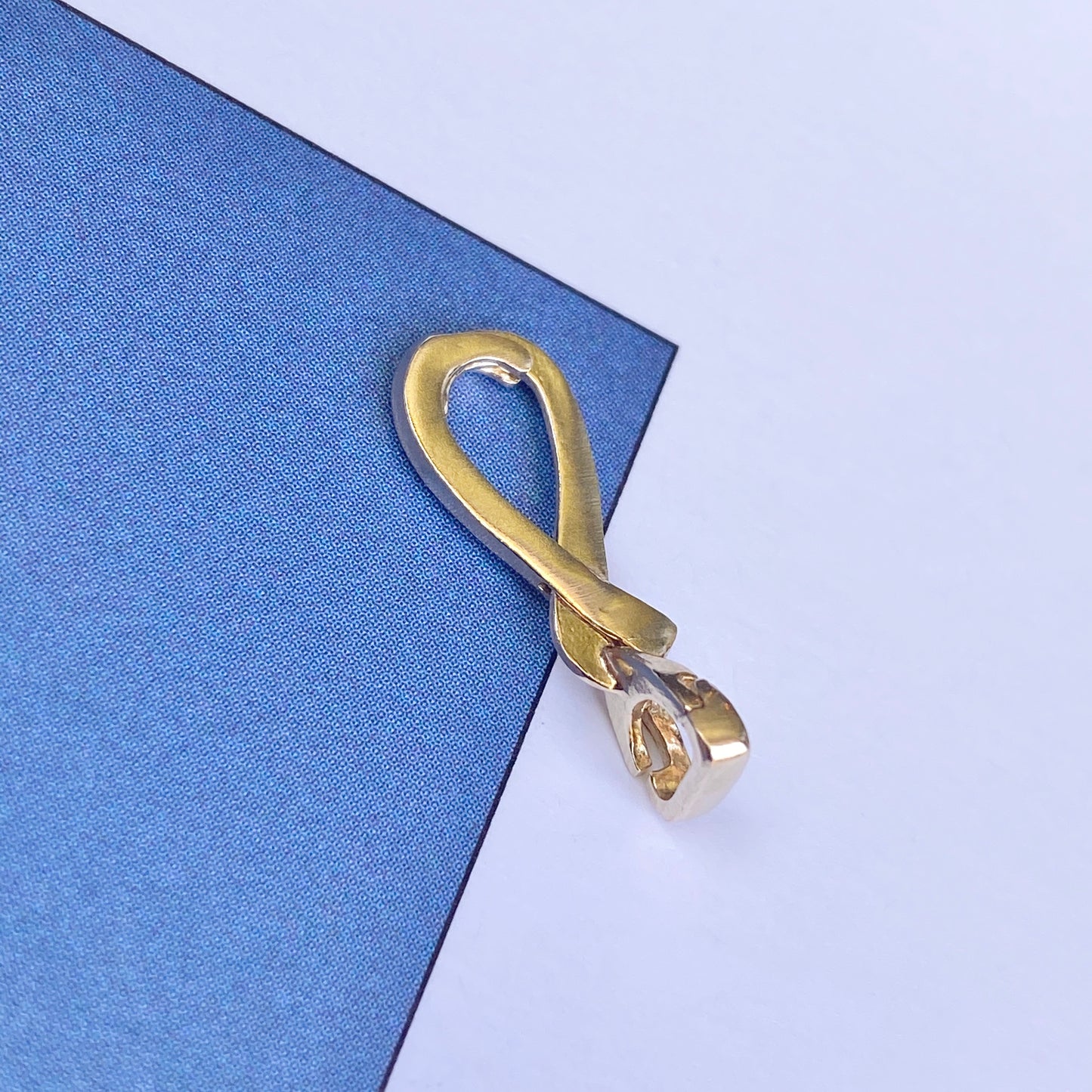 14KT Yellow Gold Pendant Enhancer Slide Hanger 4mm, 14KT Yellow Gold Pendant Enhancer Slide Hanger 4mm - Legacy Saint Jewelry