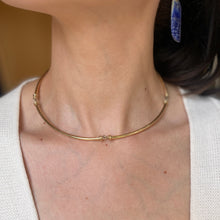 Load image into Gallery viewer, Estate 14KT Yellow Gold Segmented Round Collar Necklace