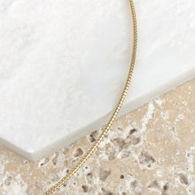 Load image into Gallery viewer, 14KT Yellow Gold Neck Wire Weave Chain Omega Necklace 16&quot;~18&quot;/ 1.4mm - Legacy Saint Jewelry