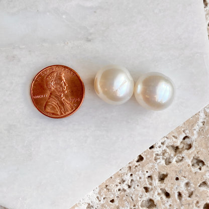 Genuine Paspaley South Sea Loose Pearl Pair "Fine" Quality 13mm, Genuine Paspaley South Sea Loose Pearl Pair "Fine" Quality 13mm - Legacy Saint Jewelry