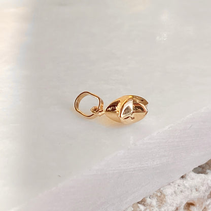 14KT Yellow Gold 3D Puffed Mini Star Pendant Charm, 14KT Yellow Gold 3D Puffed Mini Star Pendant Charm - Legacy Saint Jewelry