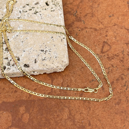 14KT Yellow Gold 2.25mm Anchor Link Chain Necklace