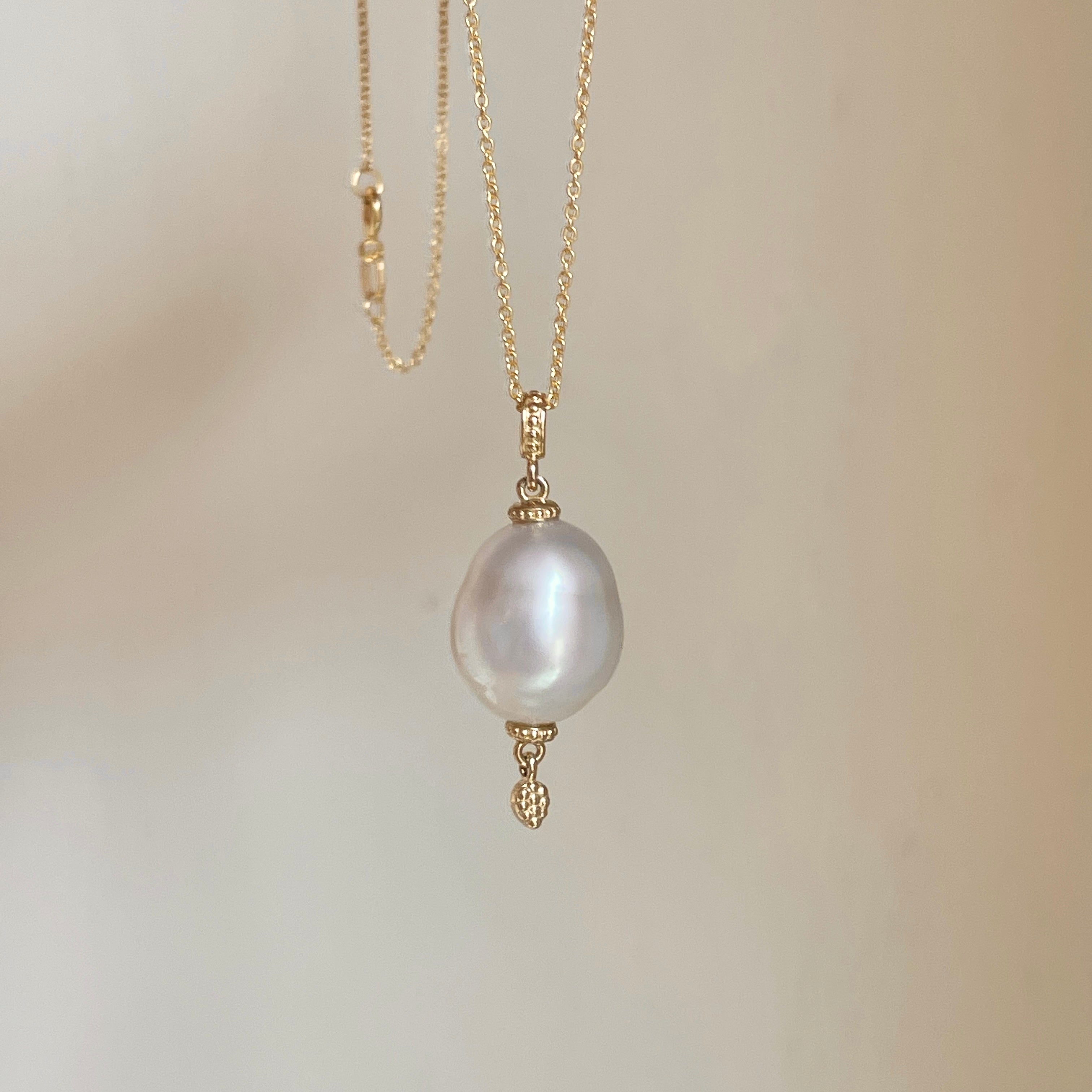 14kt Yellow hotsell Gold Pendant with South Sea Culture Pearl