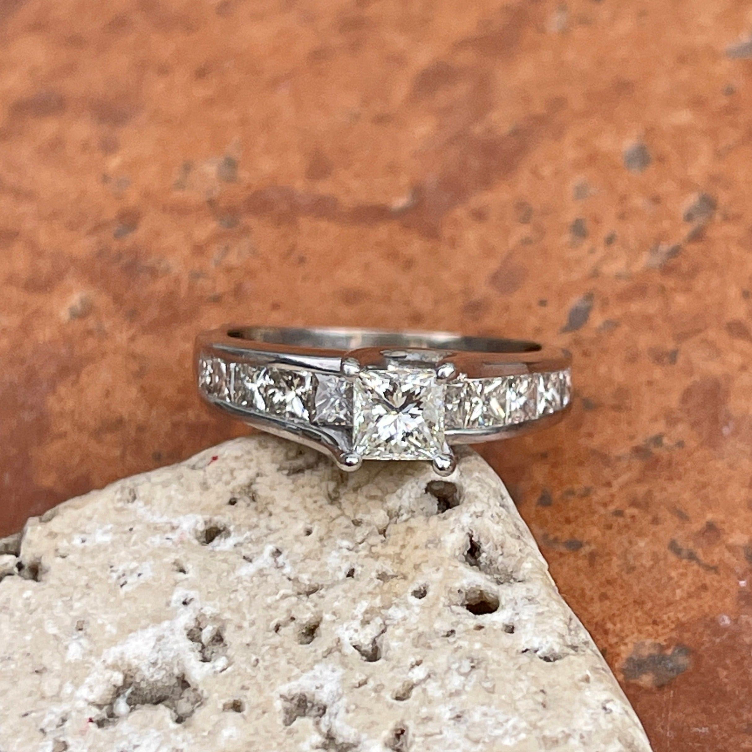 18KW Art Deco Diamond (.83) Engagement Ring | Replacements, Ltd.