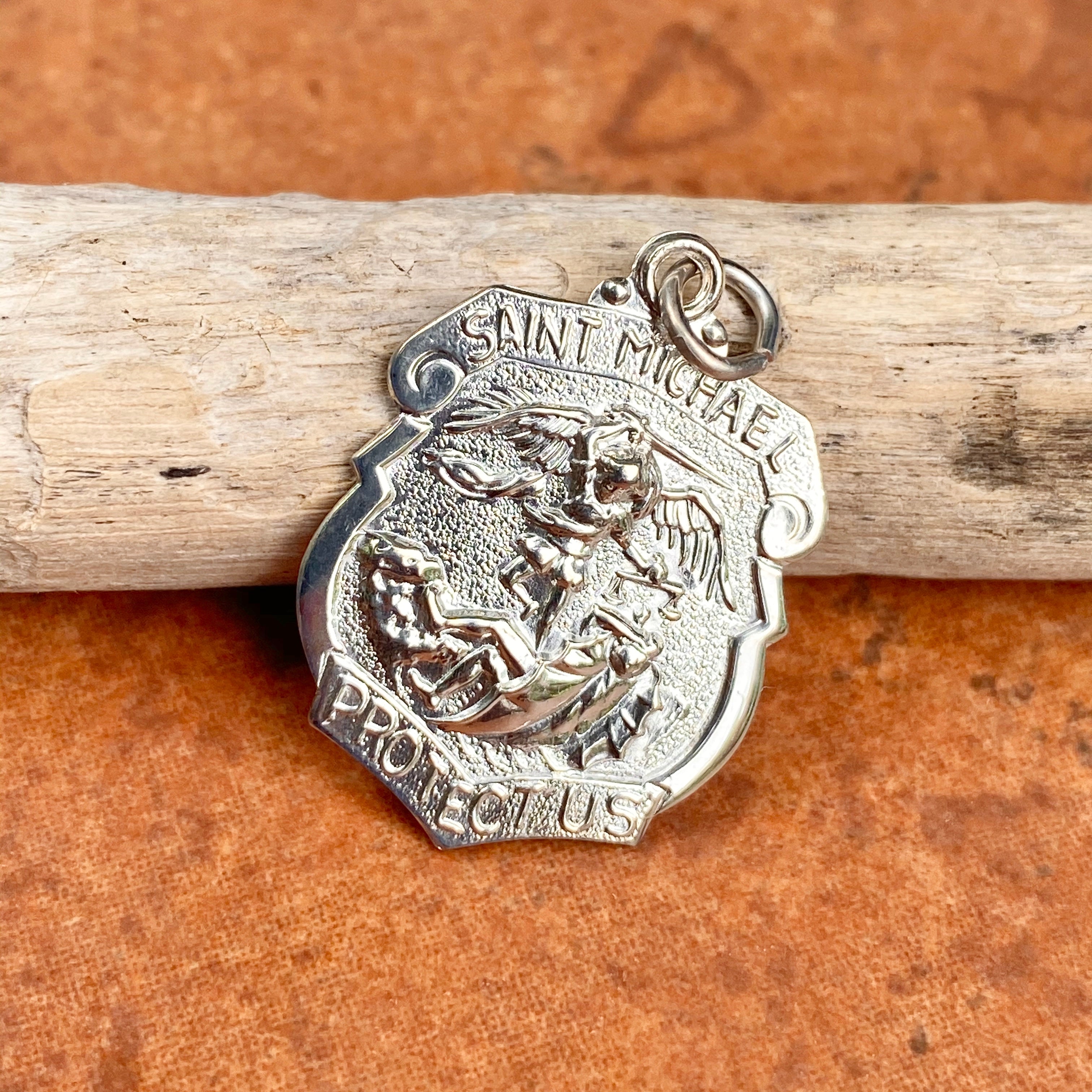 St michael badge clearance pendant