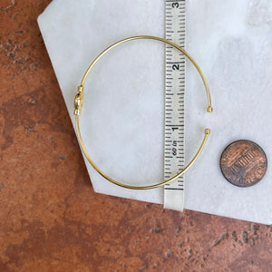 Yellow Gold Plated Lab Round Opal Thin Bangle Cuff Bracelet