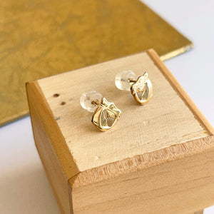 14KT Yellow Gold Small Horse Head Stud Earrings