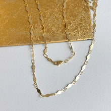 Load image into Gallery viewer, 14KT Yellow Gold Diamond-Shape Mirror Link Chain Necklace
