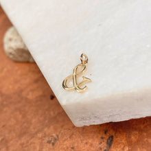Load image into Gallery viewer, 14KT Yellow Gold Polished Ampersand Symbol Pendant Charm