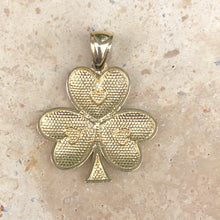 Load image into Gallery viewer, 14KT Yellow Gold 3-Leaf Clover Pendant Charm, 14KT Yellow Gold 3-Leaf Clover Pendant Charm - Legacy Saint Jewelry