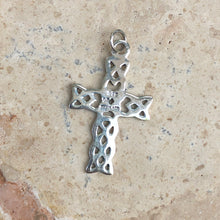 Load image into Gallery viewer, Sterling Silver Celtic Knot Cross Pendant Charm, Sterling Silver Celtic Knot Cross Pendant Charm - Legacy Saint Jewelry
