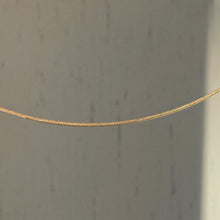 Load image into Gallery viewer, 14KT Yellow Gold Thin Cable Collar Neck Wire Necklace .6mm, 14KT Yellow Gold Thin Cable Collar Neck Wire Necklace .6mm - Legacy Saint Jewelry