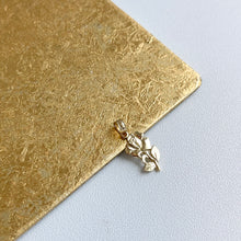 Load image into Gallery viewer, 14KT Yellow Gold Small Rose Flower Pendant Charm