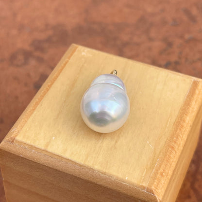 14KT Yellow Gold Paspaley South Sea Pearl Simple Pendant 13mm #7