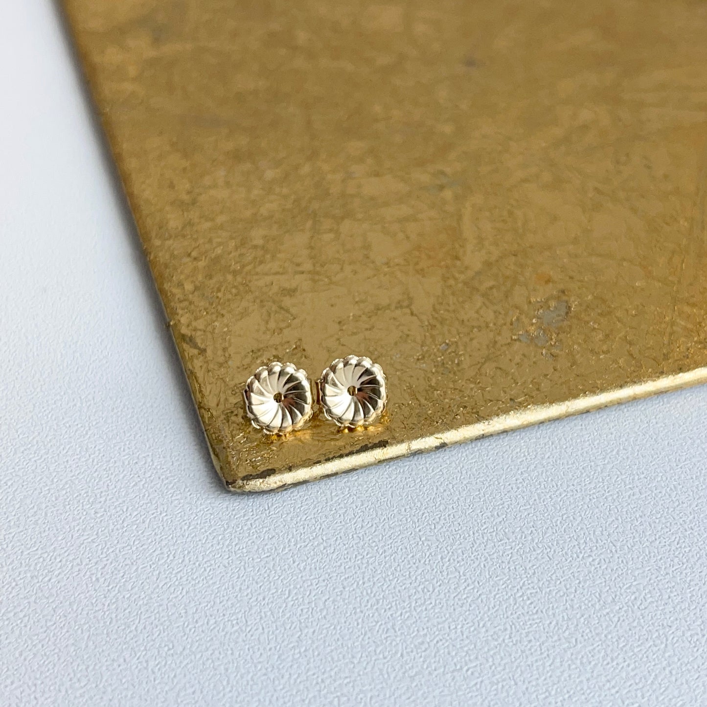 14KT Yellow Gold 7.2mm Friction Earring Backs