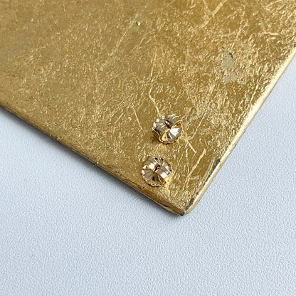 14KT Yellow Gold 7.2mm Friction Earring Backs