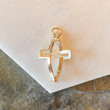 Load image into Gallery viewer, 14KT Yellow Gold Polished CrossFish Pendant, 14KT Yellow Gold Polished CrossFish Pendant - Legacy Saint Jewelry