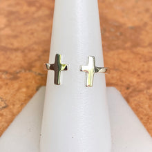 Load image into Gallery viewer, Sterling Silver Double Cross Negative Space Ring