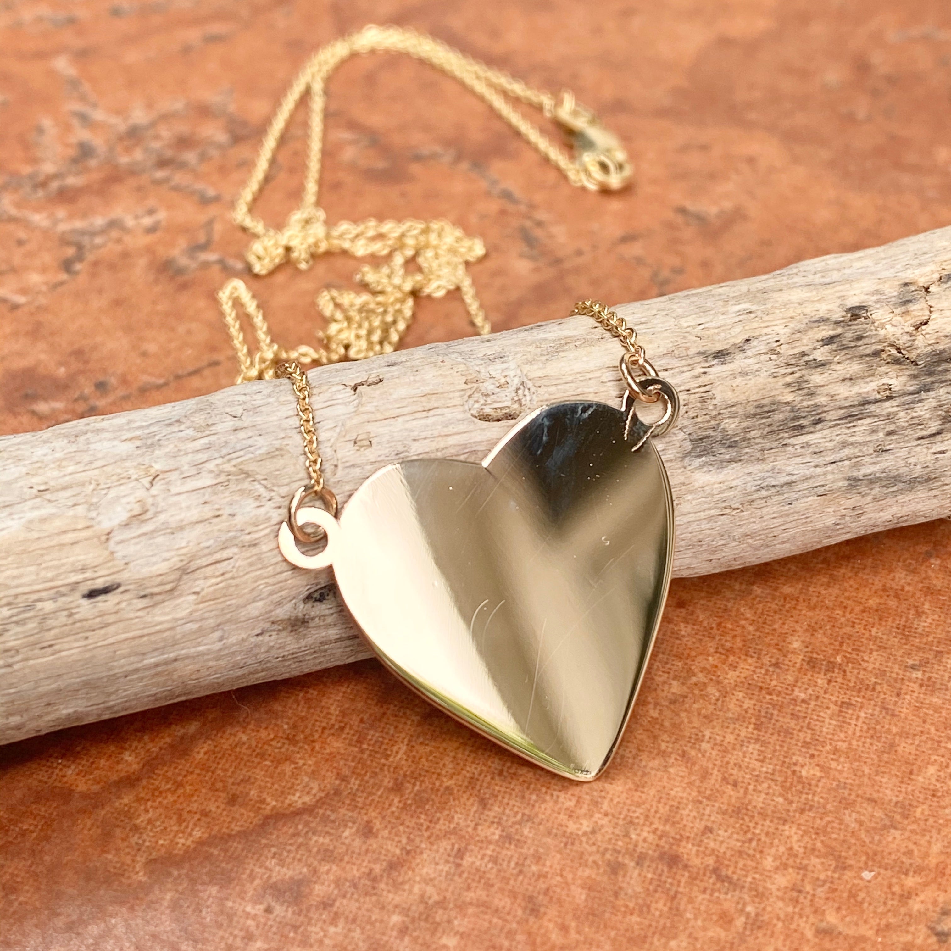 Heart plate necklace sales