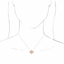 Load image into Gallery viewer, 14KT Rose Gold Ethiopian Opal + Diamond Celestial Necklace