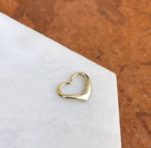 Load image into Gallery viewer, 14KT Yellow Gold Small Open Heart Pendant Slide