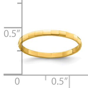 14KT Yellow Gold Thin Bamboo Toe Ring, 14KT Yellow Gold Thin Bamboo Toe Ring - Legacy Saint Jewelry