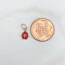 Load image into Gallery viewer, 14KT Yellow Gold Lady Bug Pendant Charm, 14KT Yellow Gold Lady Bug Pendant Charm - Legacy Saint Jewelry