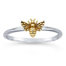 Load image into Gallery viewer, Sterling Silver + Bronze Honey Bee Ring, Sterling Silver + Bronze Honey Bee Ring - Legacy Saint Jewelry