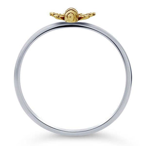 Sterling Silver + Bronze Honey Bee Ring, Sterling Silver + Bronze Honey Bee Ring - Legacy Saint Jewelry